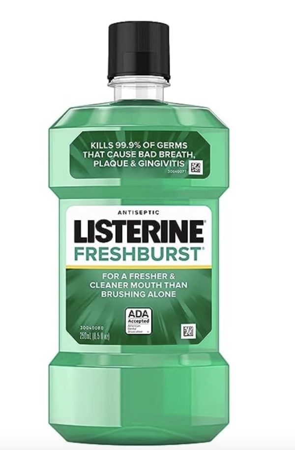 Listerine Antiseptic Mouthwash, Fresh Burst 250 mL