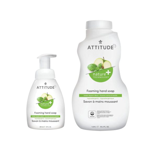 Bundle of ATTITUDE Foaming Hand Soap, Plant and Mineral-Based Ingredients