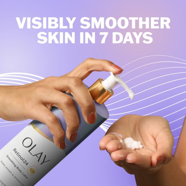 Olay Body Lotion for Women, Smoothing with Retinol Serum, Visibly Smoother Skin. - Image 2