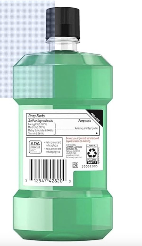 Listerine Antiseptic Mouthwash, Fresh Burst 250 mL - Image 2