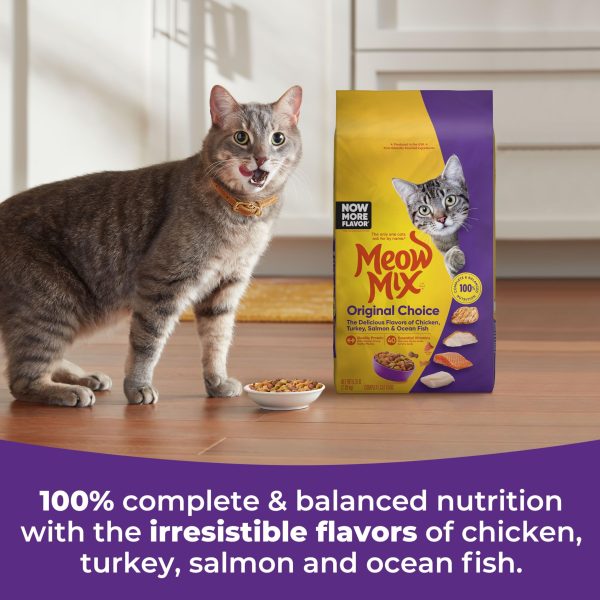 Meow Mix Original Choice Dry Cat Food, 6.3 Pound Bag - Image 2