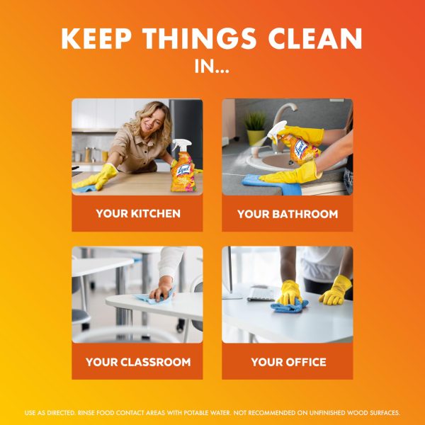 Lysol All Purpose Cleaner Spray,Disinfecting Spray, Mango & Hibiscus Scent. - Image 3