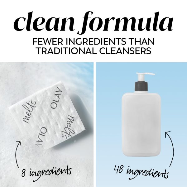 Olay Cleansing Melts + Retinol Face Cleanser, Water-Activated Face Wash Cleans - Image 4