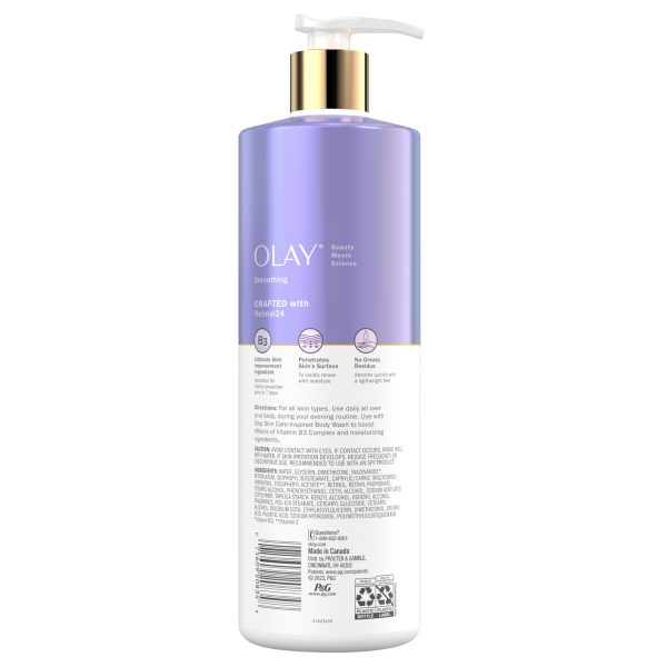 Olay Body Lotion for Women, Smoothing with Retinol Serum, Visibly Smoother Skin. - Image 5