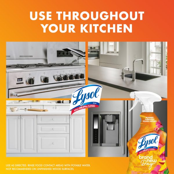 Lysol All Purpose Cleaner Spray,Disinfecting Spray, Mango & Hibiscus Scent. - Image 7